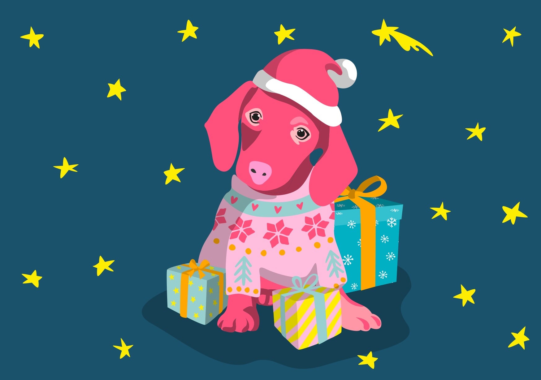 საახალწლო მისალოცი ბარათი - ტაქსა