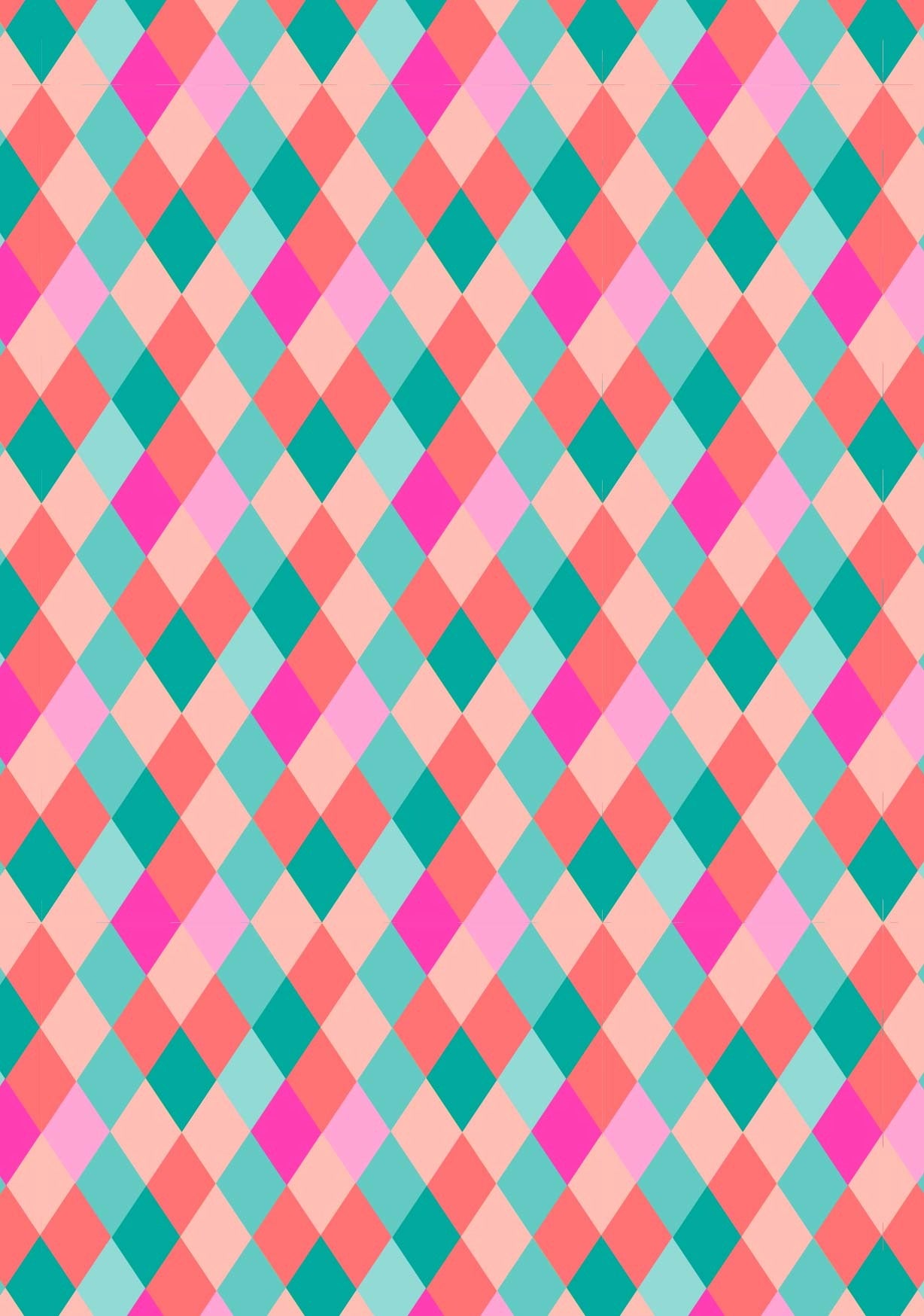 მისალოცი ბარათი ფერადი რომბებით