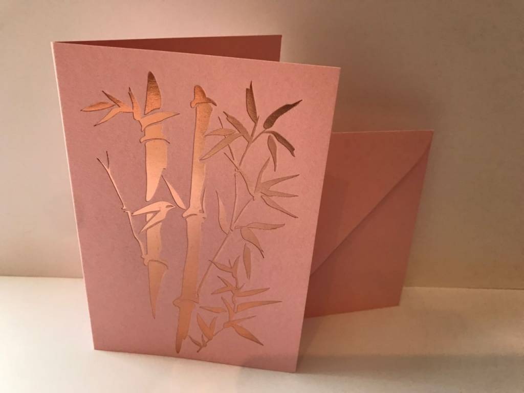 Different types of greeting cards with envelopes
