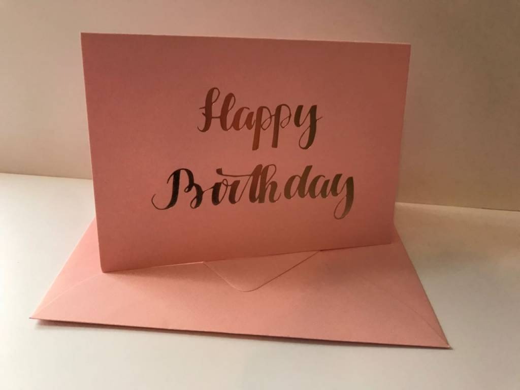 Different types of greeting cards with envelopes