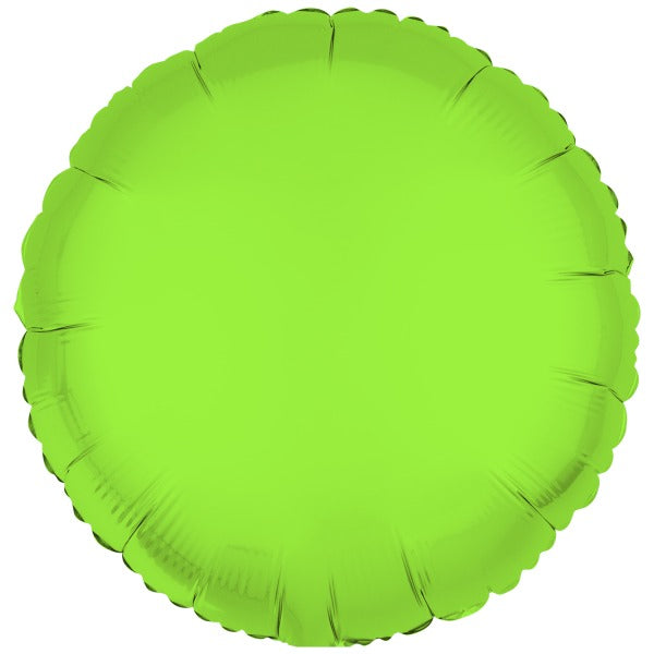 ფოლგირებული ბუშტი ნეონის მწვანე წრე  43სმ