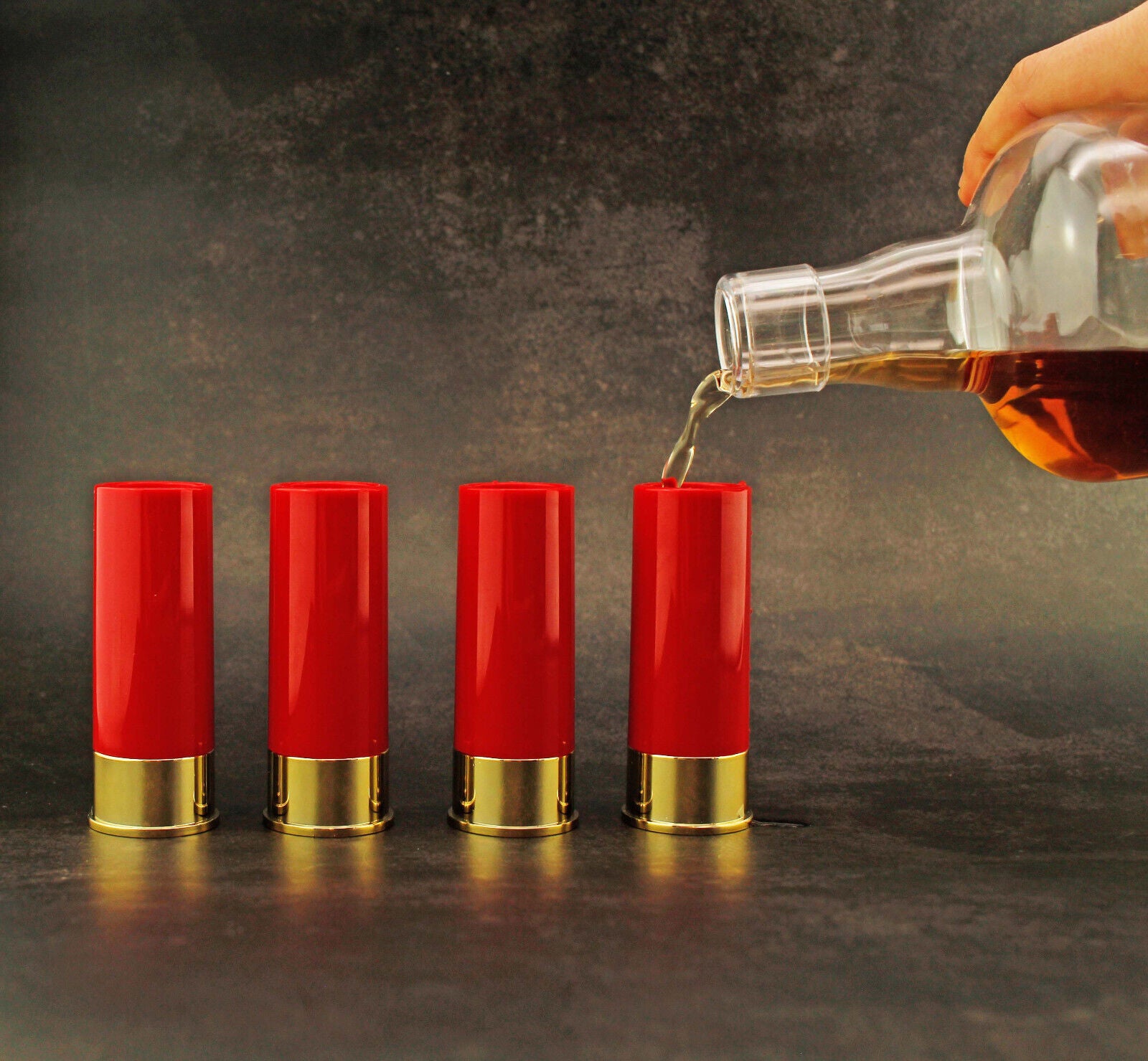 Vodka glass 4 in the shape of a lead bullet