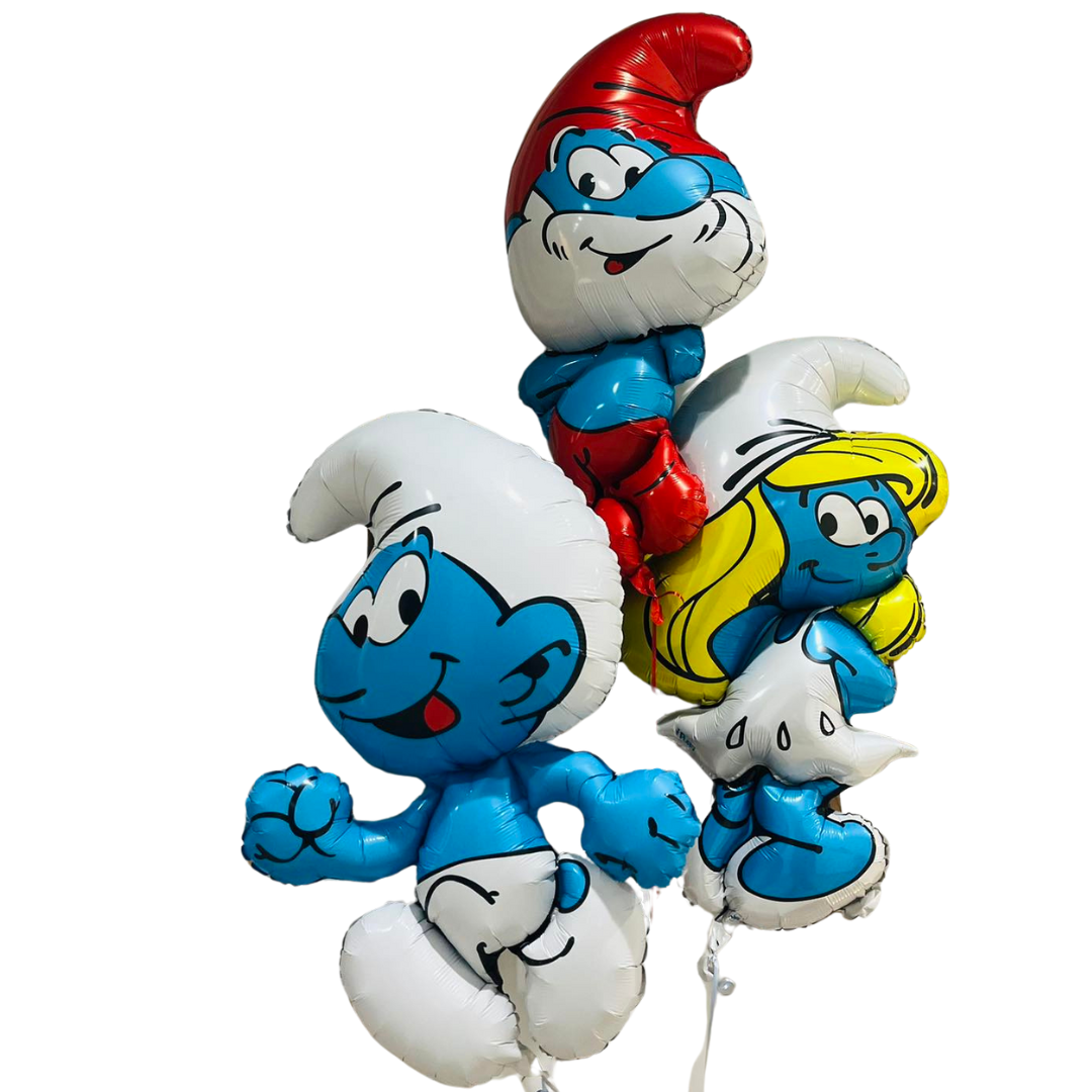 ბუშტების თაიგული Smurfs 3ც