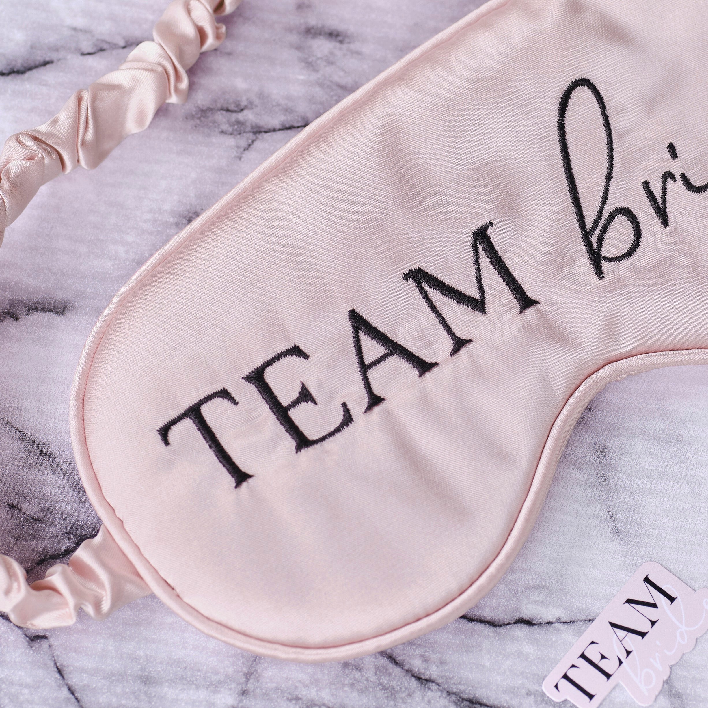 თვალის ნიღაბი ვარდისფერი Team Bride
