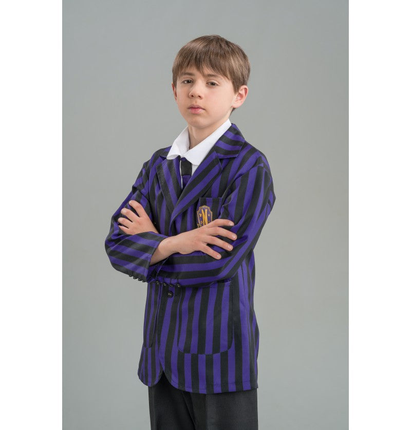 Boy/man coat Wednesday violet-Adams family