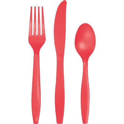 Colorful knife-fork-spoon 24 pcs