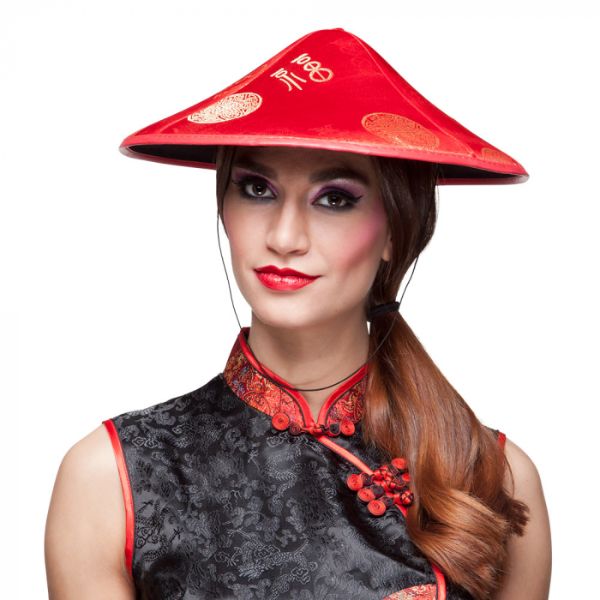 Hat Asian red