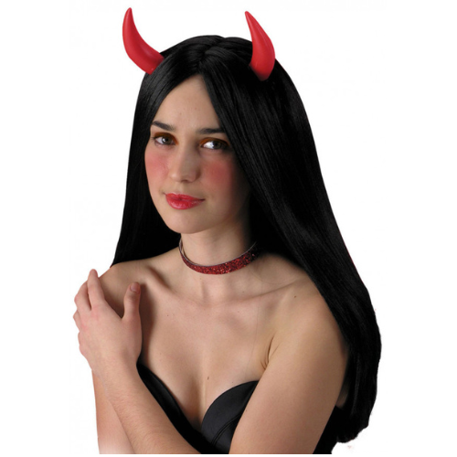 Devil wig with horns