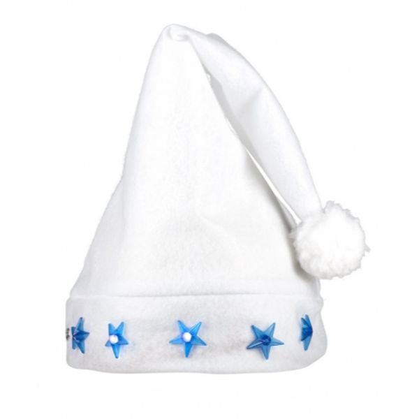 Santa hat with white star Pc. Hat Santa stars white