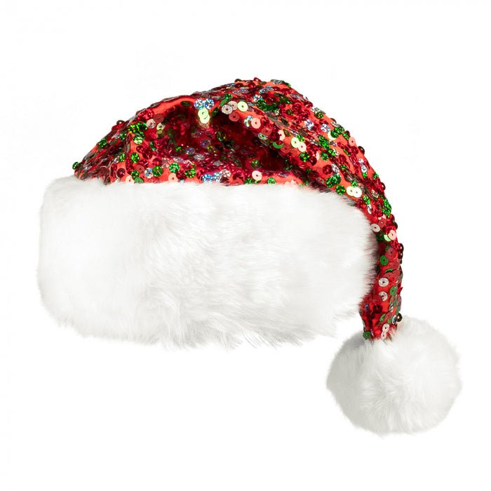 Santa's hat glittered