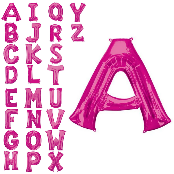 Pink balloon letters 86 cm