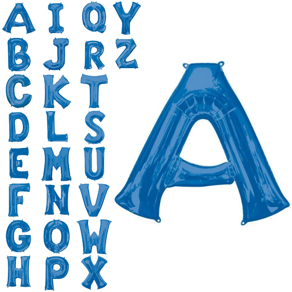 Blue balloon letters 86 cm
