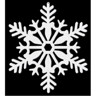 Sparkling snowflake 4 pcs 10.1 cm