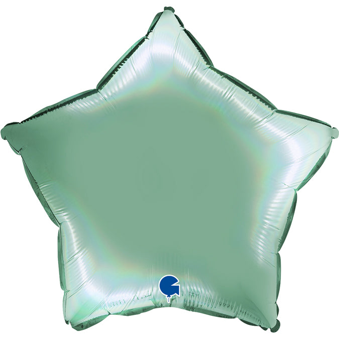 Foiled holographic balloon star 43 cm different colors