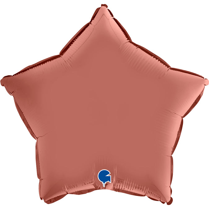 Foil balloon star 46 cm blue/cherry