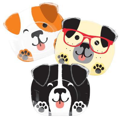 Plate with shapes of dogs 8 pcs
