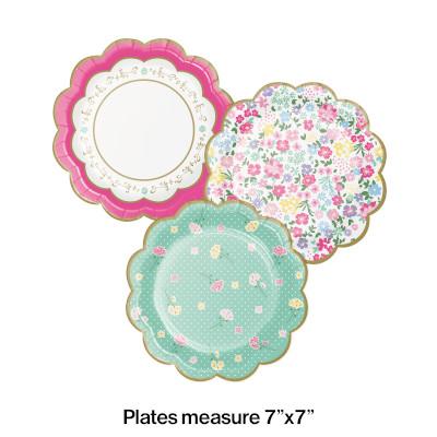 Plates in the form of flowers 8 pcs