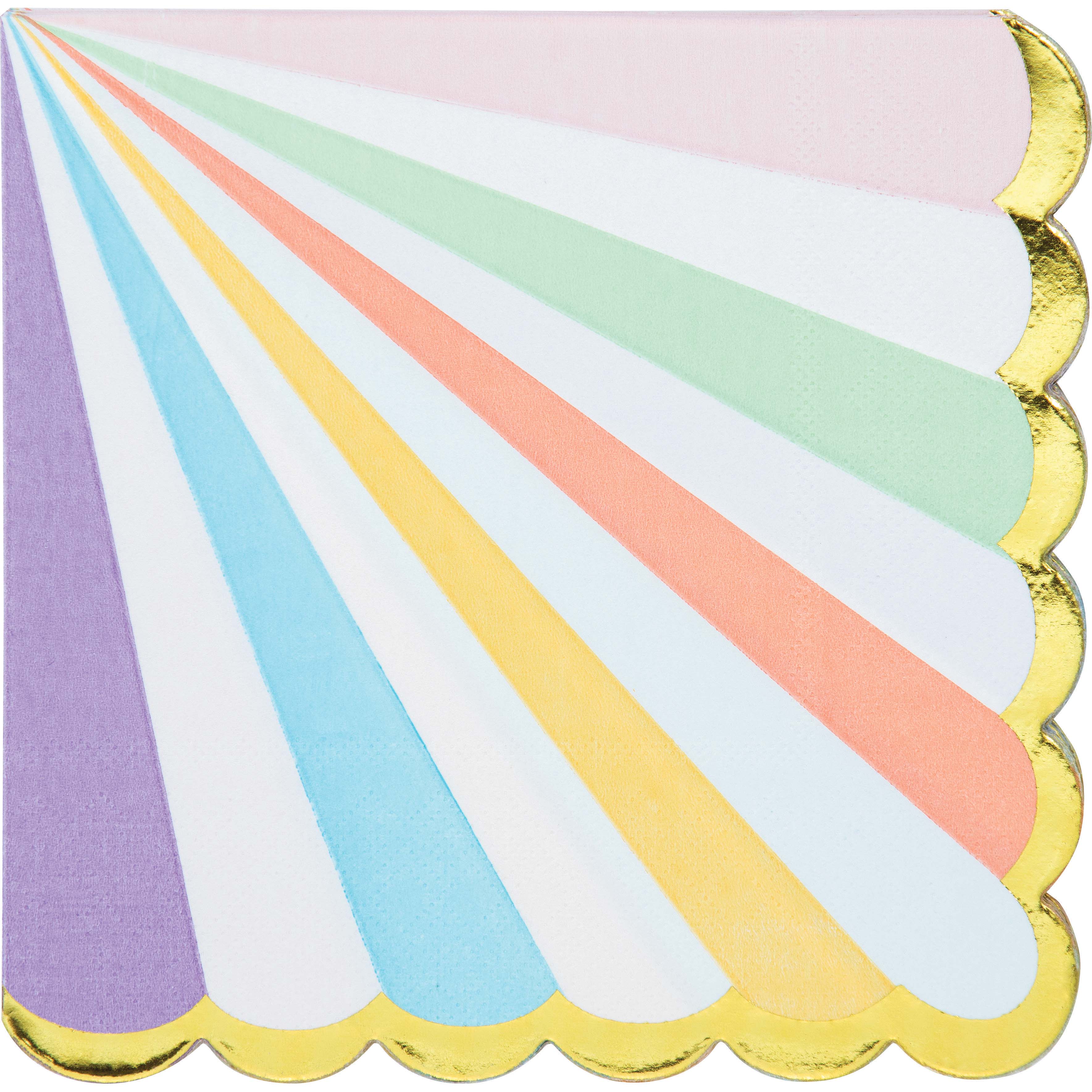 Festive napkin in pastel colors 16 pcs