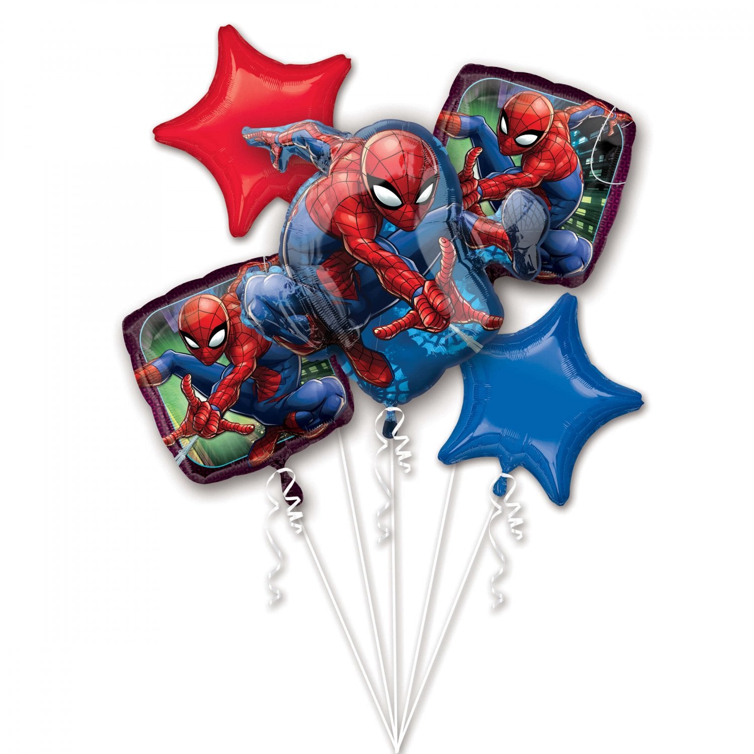 Bunch of balloons Spiderman 5 pcs