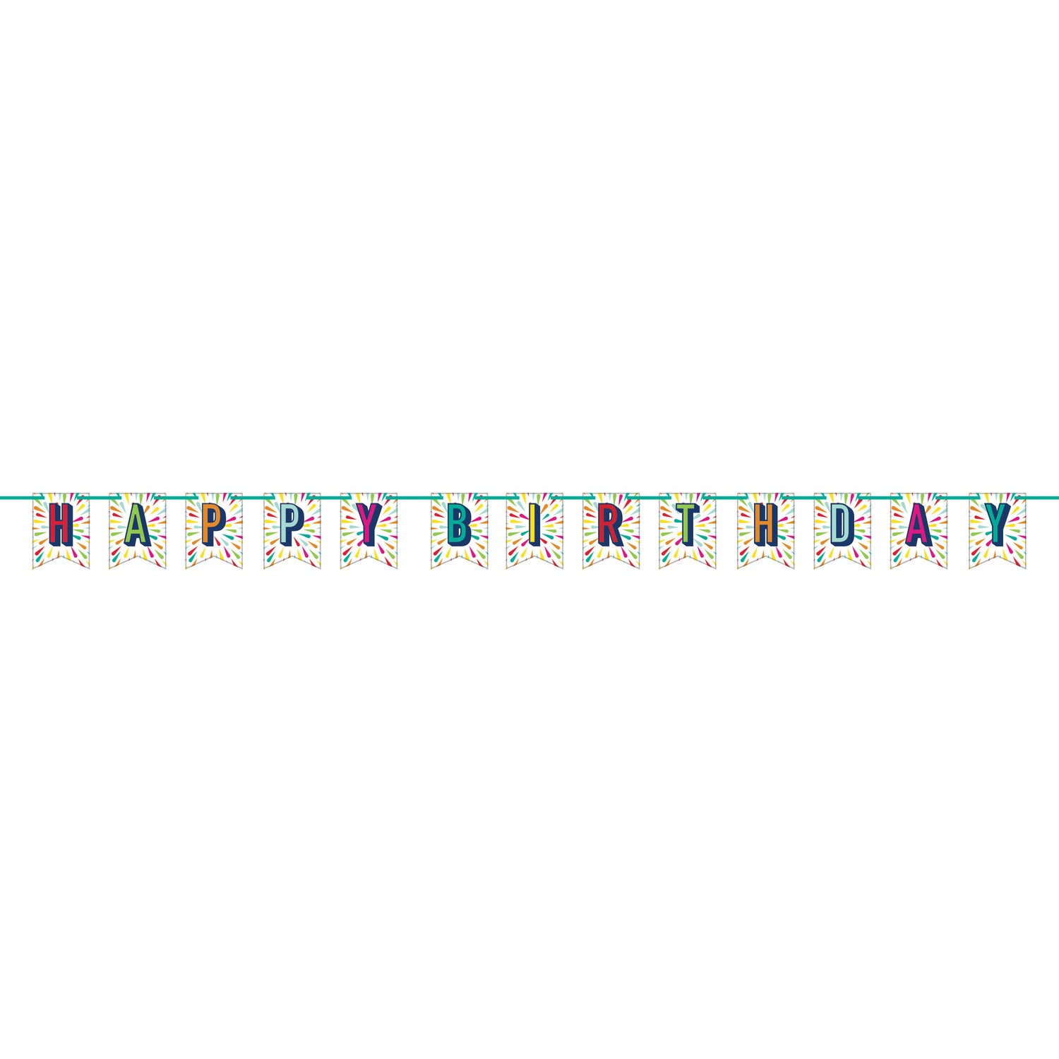 Colorful birthday banner