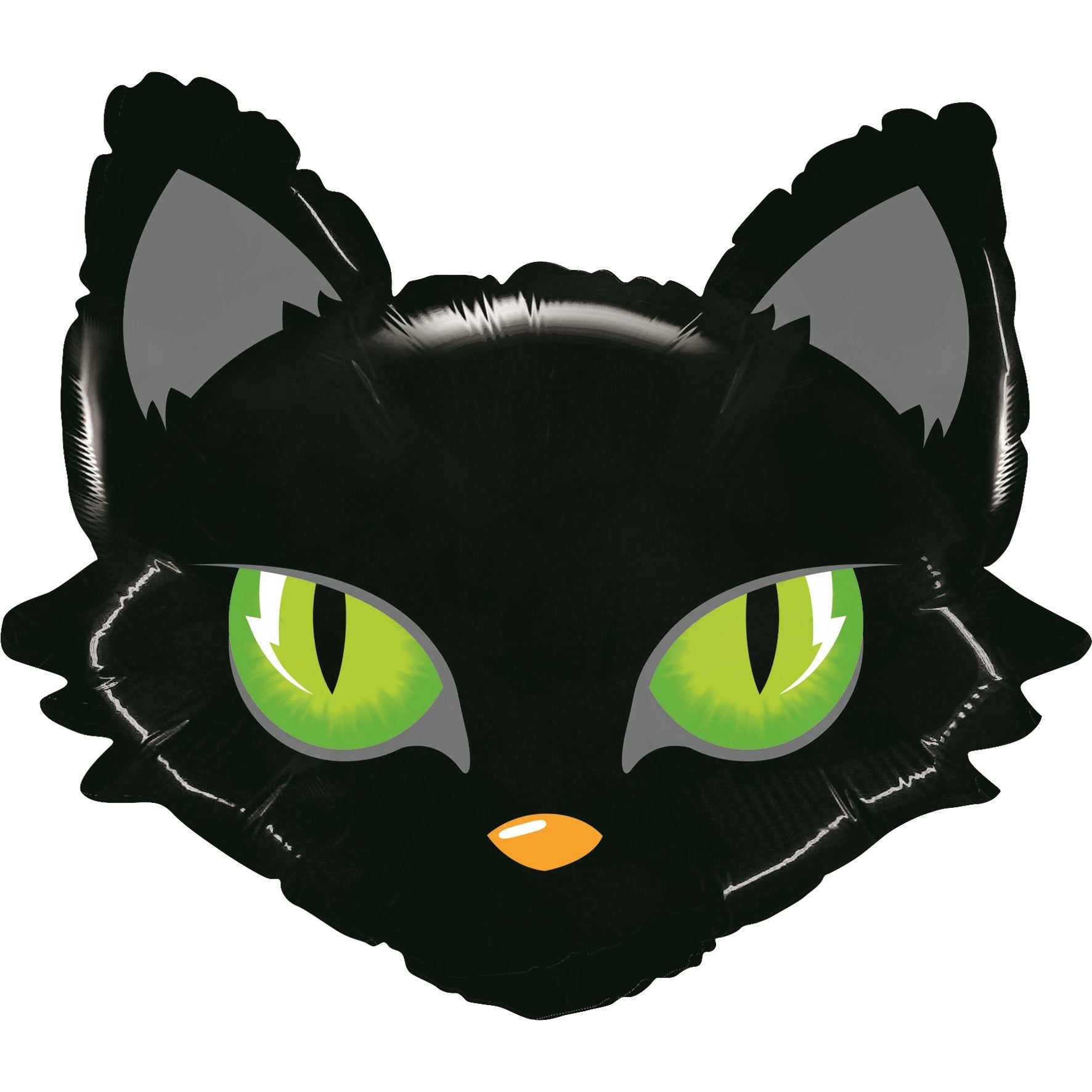 Balloon black cat head 71 cm