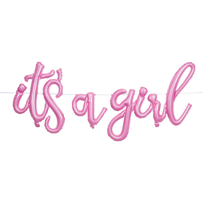 ITS A GIRL bubble banner
