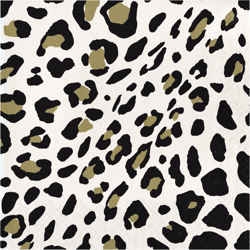 Paper napkin with leopard print 16 pcs