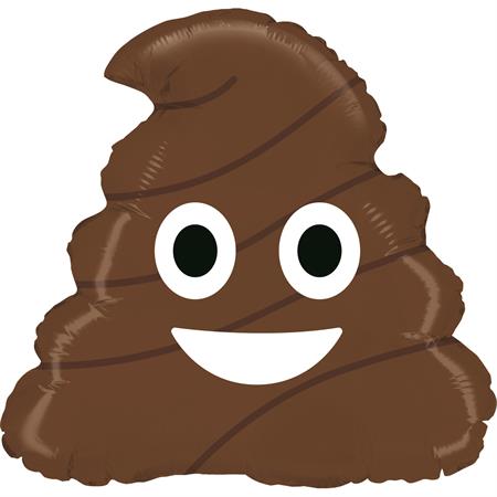 ფოლგირებული ბუშტი Emoji Poo 43 სმ