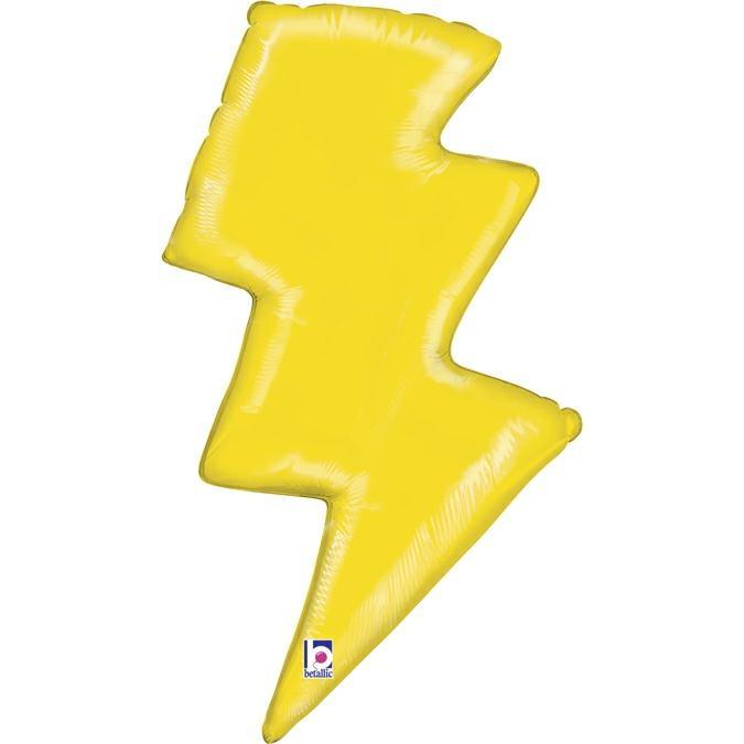 ფოლგირებული ბუშტი ყვითელი ელვა 91სმ
