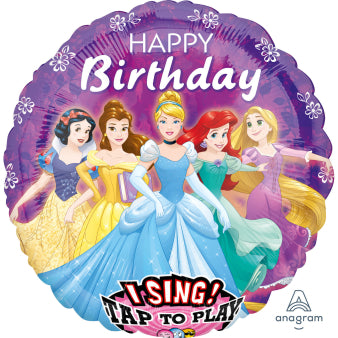 Singer birthday balloon Disney princesses 71 x 71cm