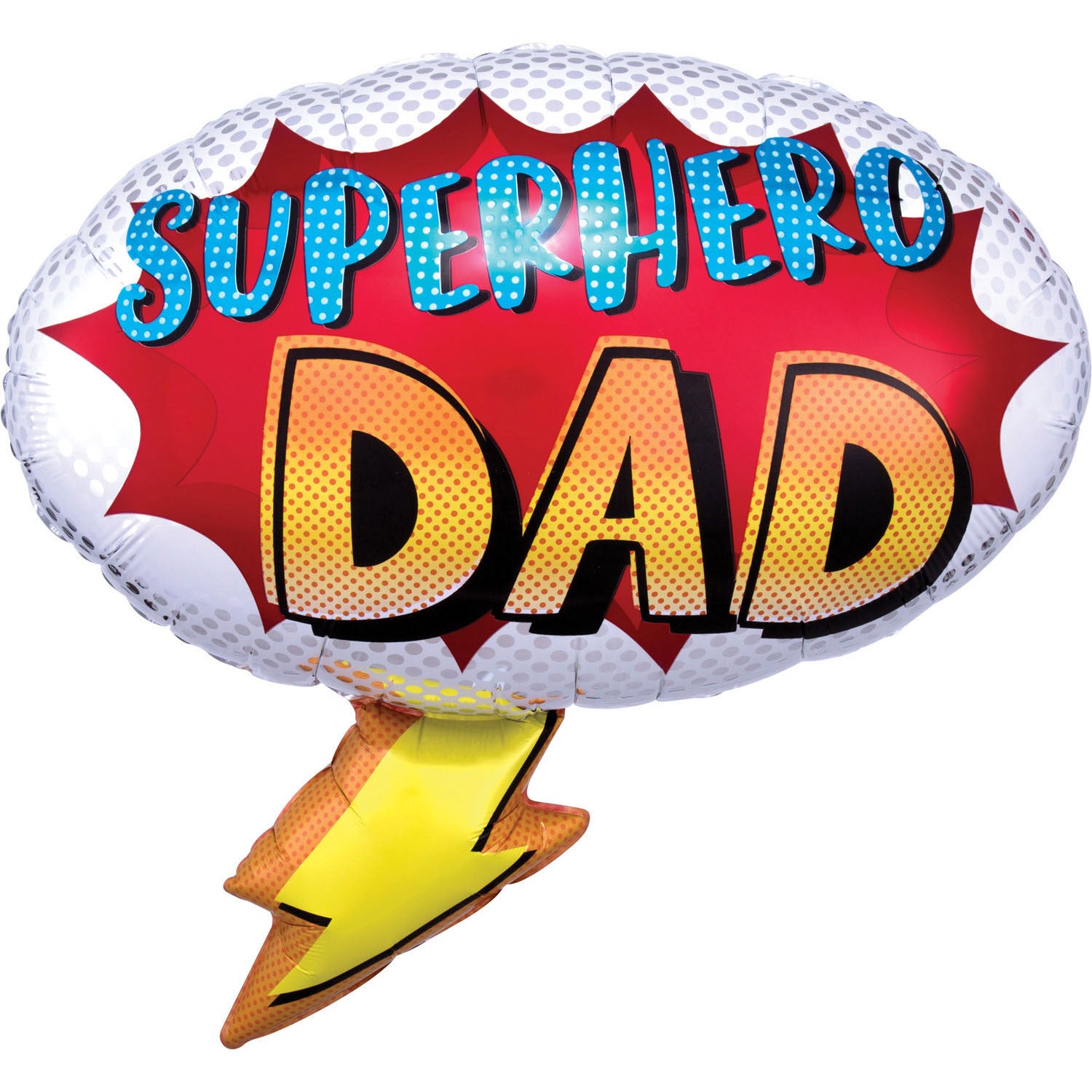 ფოლგირებული ბუშტი Superhero Dad 68სმ x 66სმ