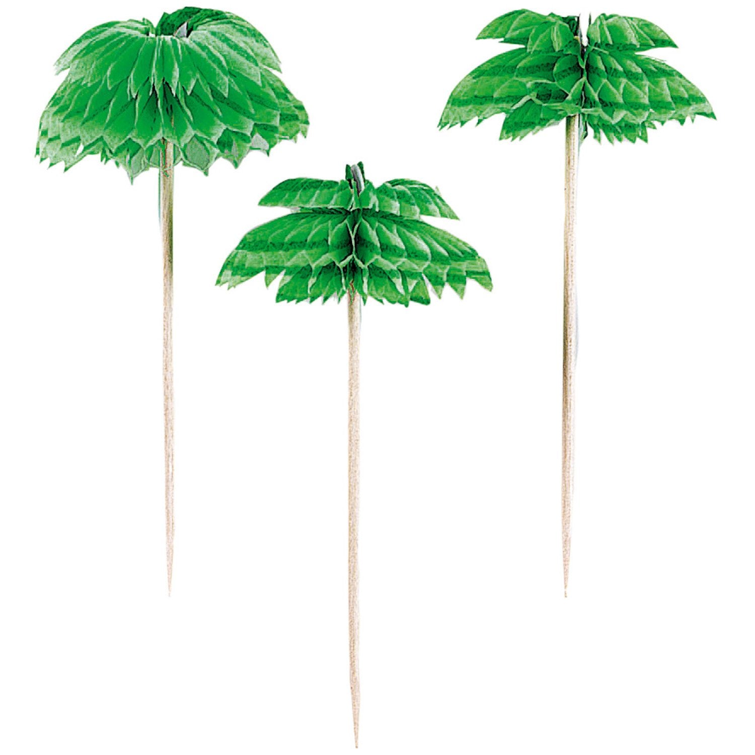 Canape sticks palm leaves 12 pcs 7.6 cm