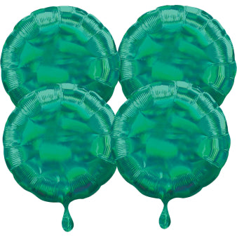 გარდამავალი ბურთების ნაკრები ფერადი 4ც / Multi-Pack Iridescent 4 Pack Circle Foil Balloon