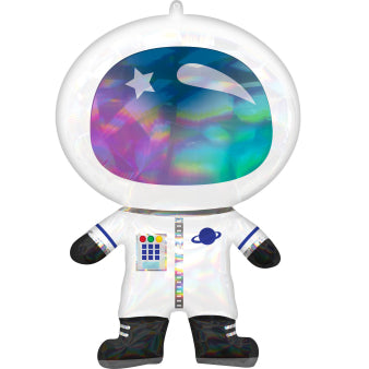 Giant Foiled Balloon Astronaut in Transitional Colors P40