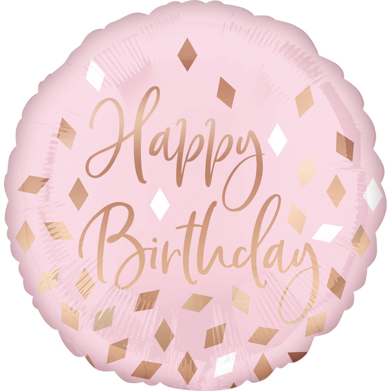 Standard foil balloon copper-colored date of birth