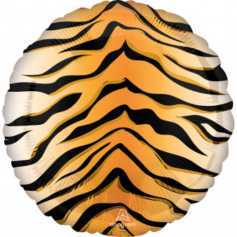 Standard foil balloon with tiger print s18