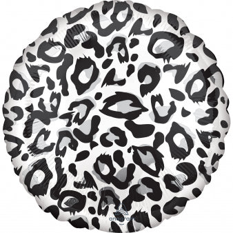 Standard foil balloon "Black and white leopard" 43 cm