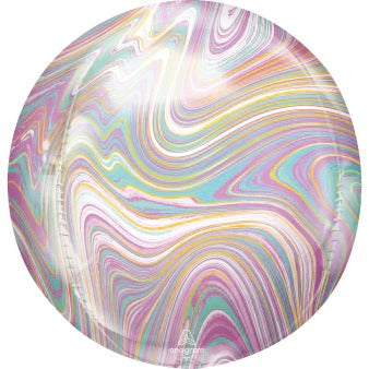 Spherical bubbles of marble