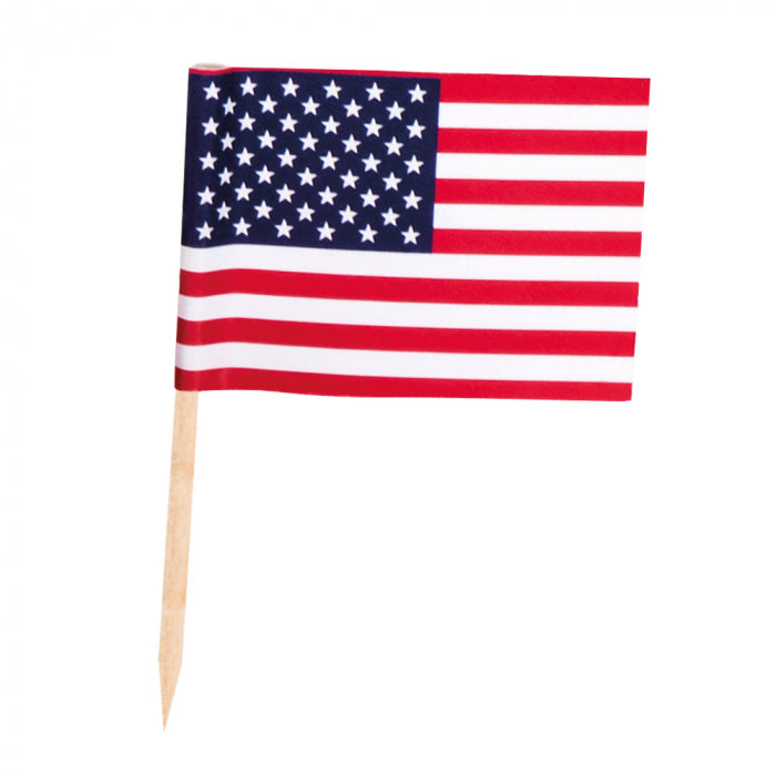 Sticks American flag 24cm 7cm