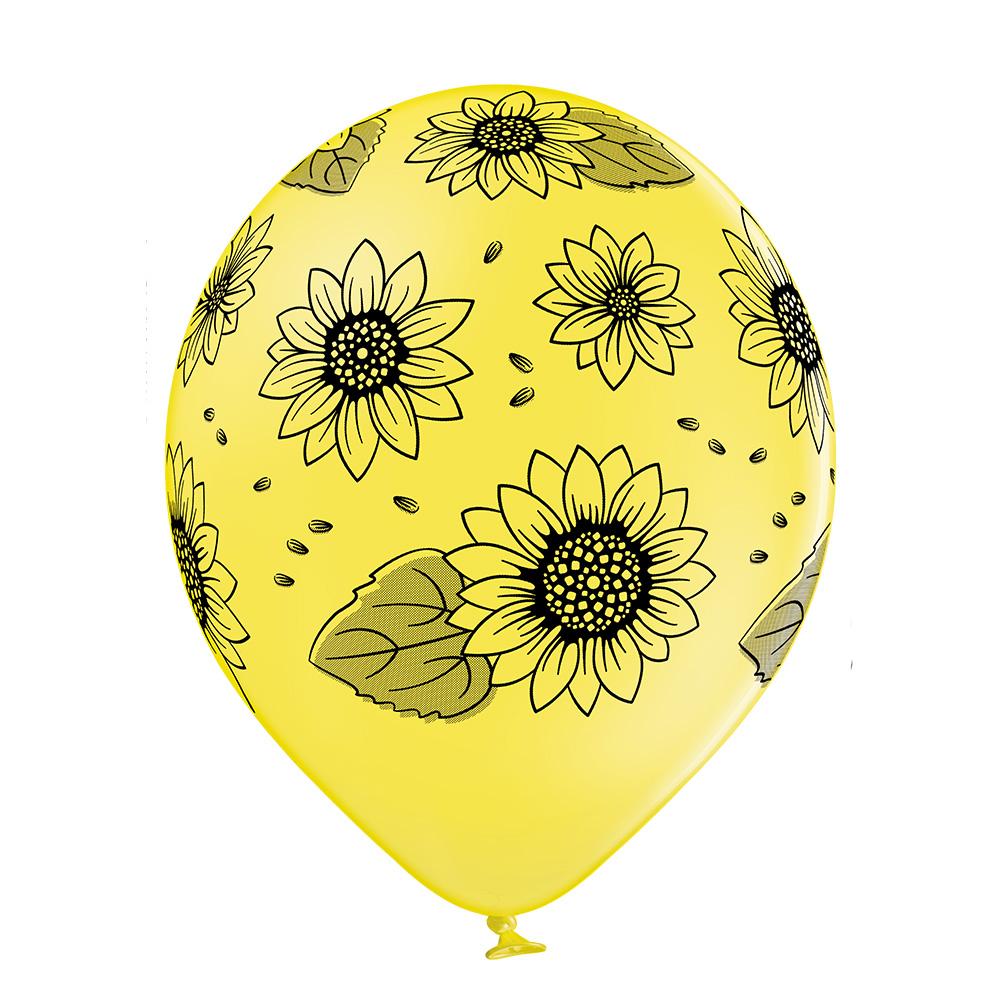 Balloon with sunflowers
