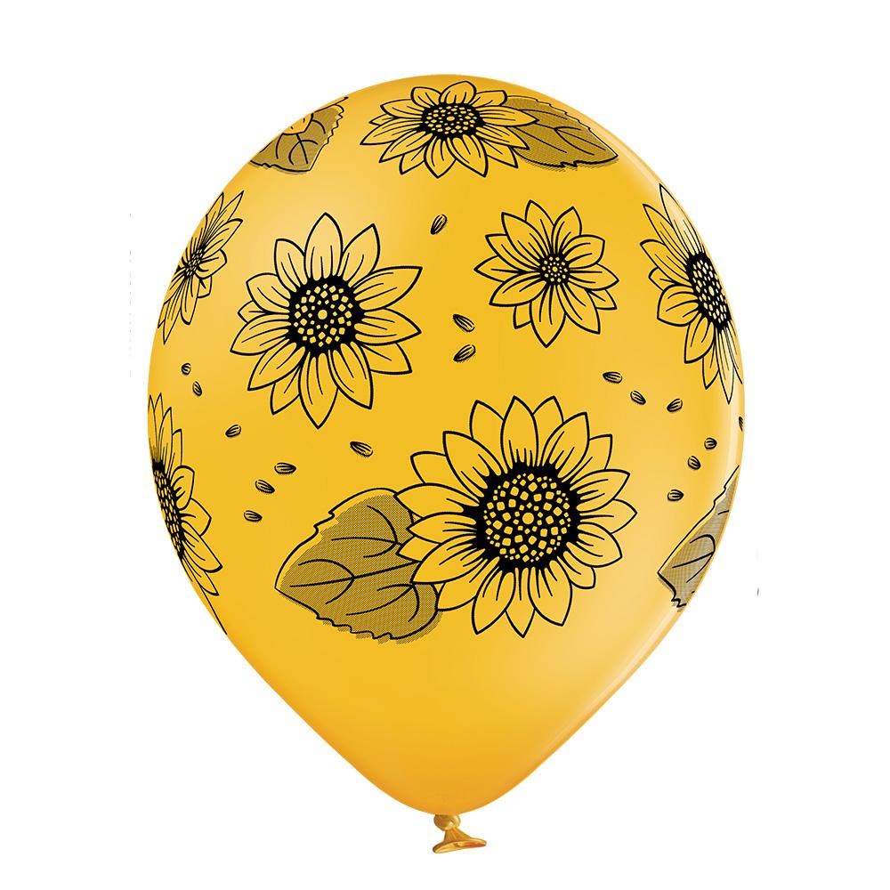 Balloon with sunflowers