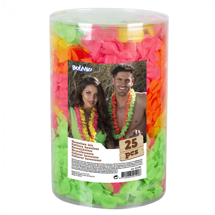 Hawaiian necklace set 25c in neon colors