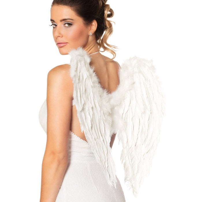 White angel wings 50x50 cm