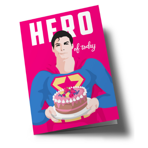 Greeting card Hero of the day