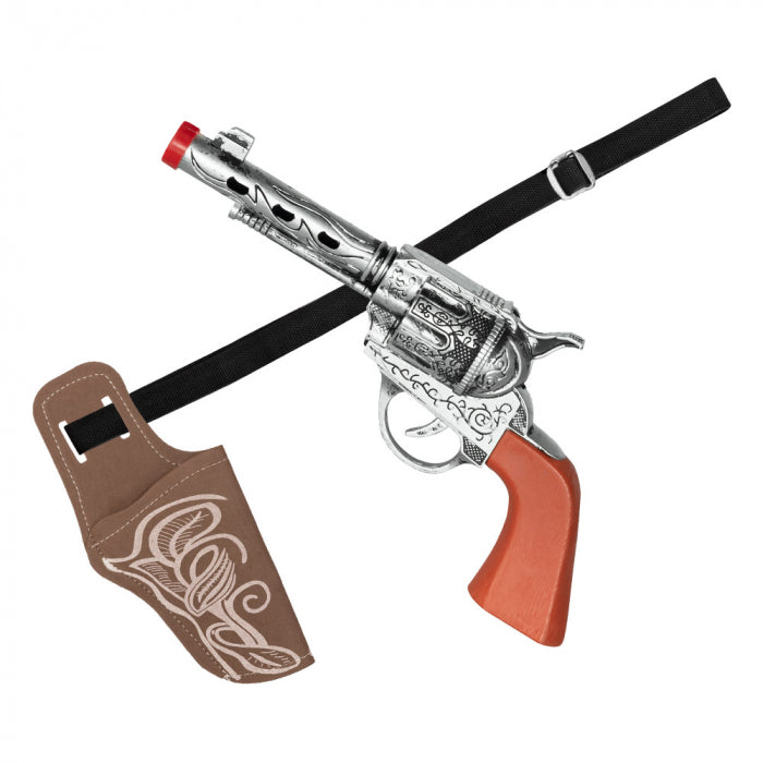 Sheriff set for children (gun 23 cm, belt 100 cm and gun holster)