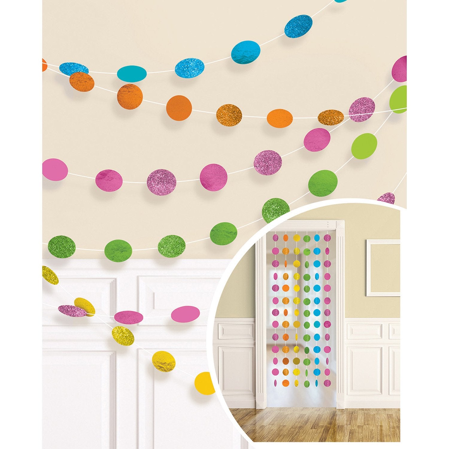 Hanging decoration of different colors 213m