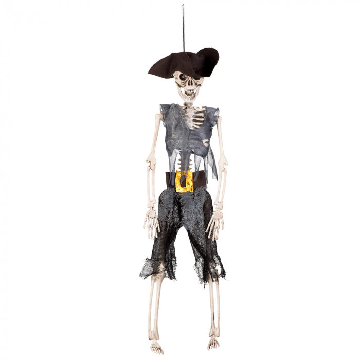 Hanging decoration skeleton pirate 40 cm
