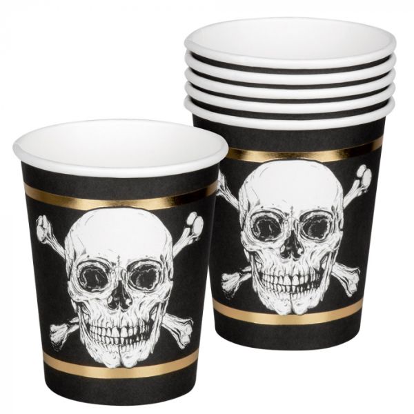 Set of 6 pirate mugs