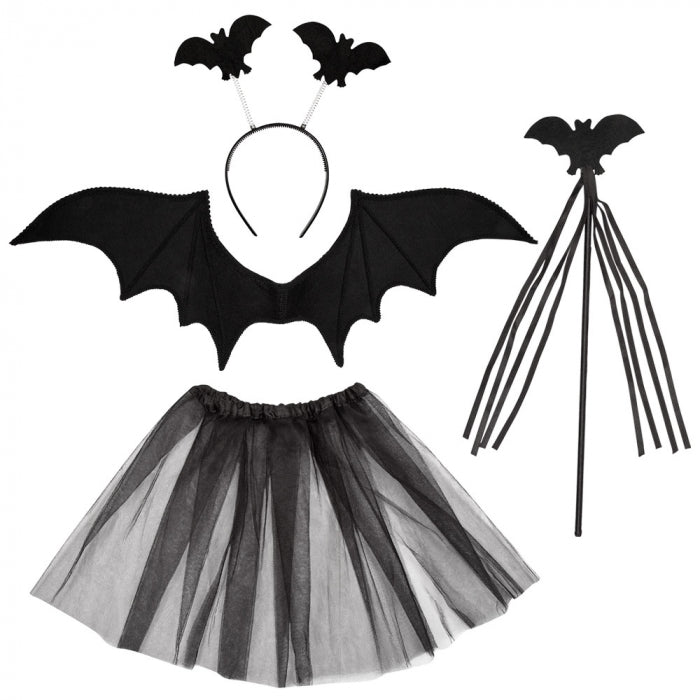 Bat set (tiara, wand, wings and tutu)