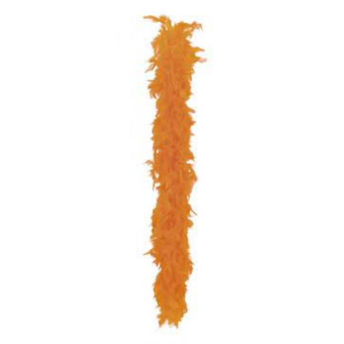 Feather boa orange 80 g (180 cm)